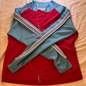 Izod Red and Blue Track Jacket